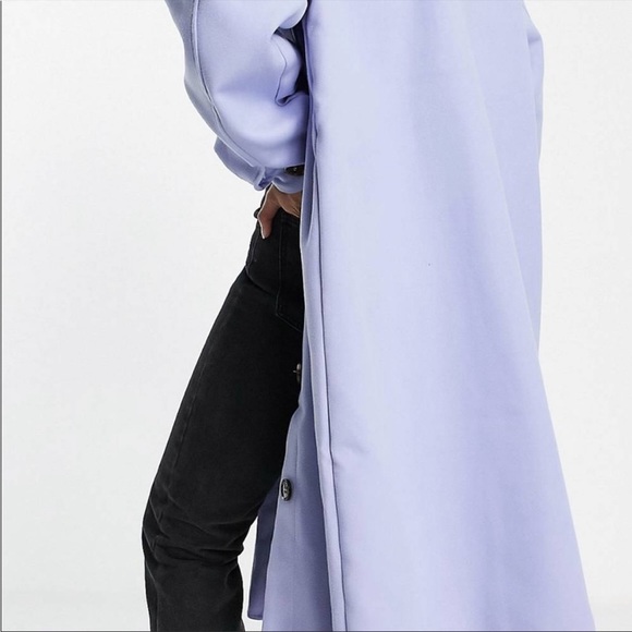 ASOS reclaimed vintage lined oversized Shacket NWT oversized M fits 10-16 - Picture 3 of 3